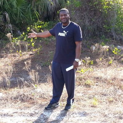 Another one of my proud customers and now owner of a quarter acre of land in Sarasota Florida . He cannot wait to move down there in a couple of years and for us to start building his very own home.